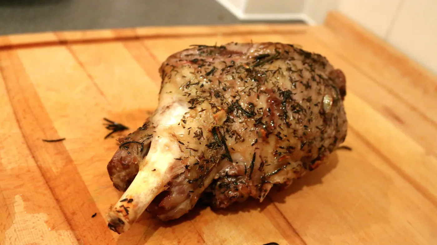 Lammestek med mintgelé
